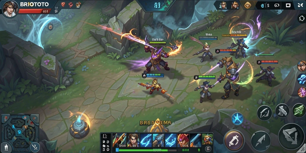 Gameplay seru dalam BRIOTOTO dengan karakter yang beragam.