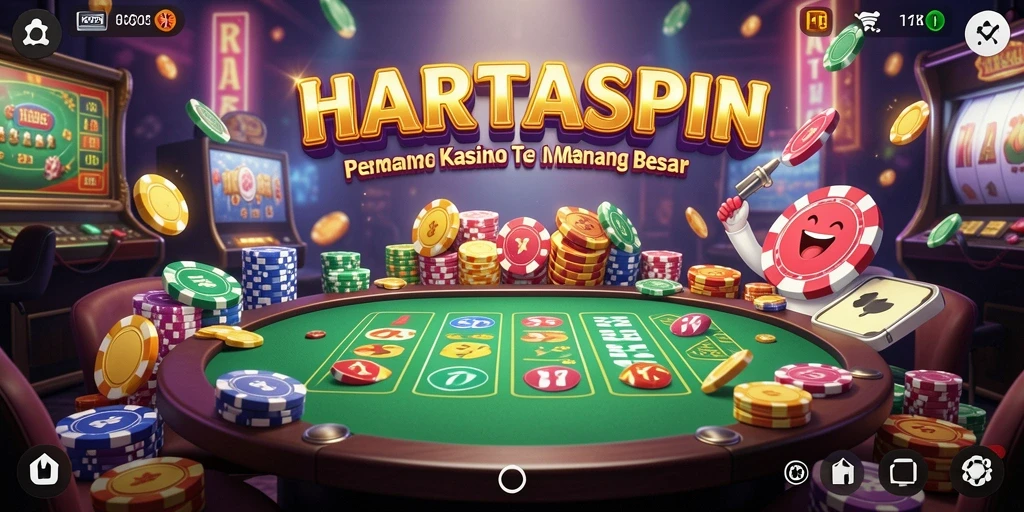 Tampilan gameplay HARTASPIN yang menawan dan menghibur.