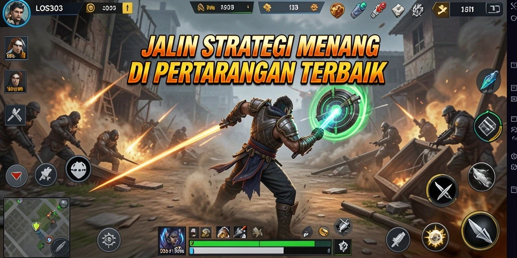 Screenshot utama LOS303 menampilkan gameplay strategi mendebarkan.